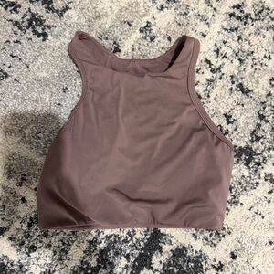 Women's Brown halter sports bra